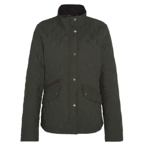 Barbour Country Winter Shoveler Quilted Ladies Jacket - Dark Olive/Classic