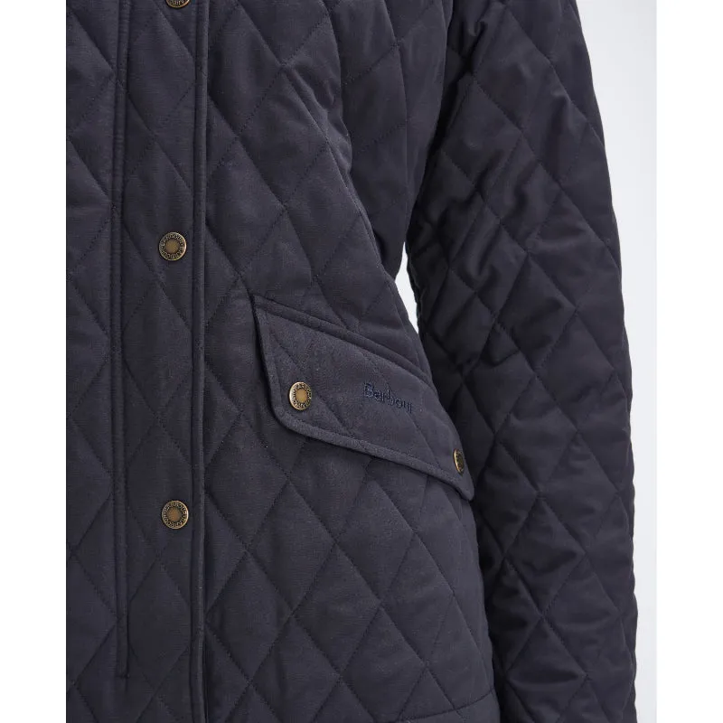 Barbour Country Winter Shoveler Quilted Ladies Jacket - Navy/Classic