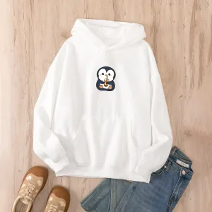 Boba Lovin Penguin Oversized Soft Hoodies