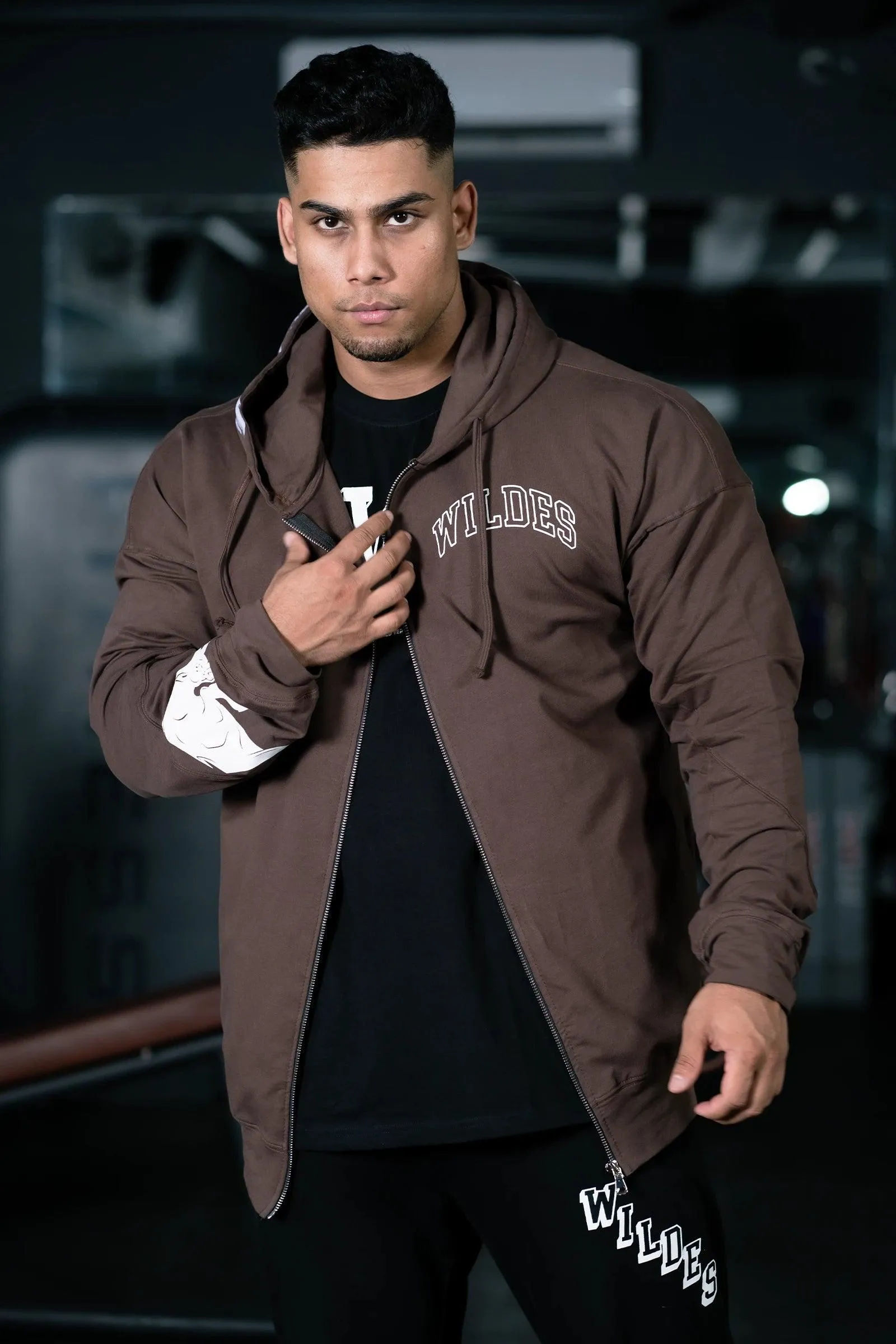 BULLFORCE ZIP HOODIE (CRATER BROWN)