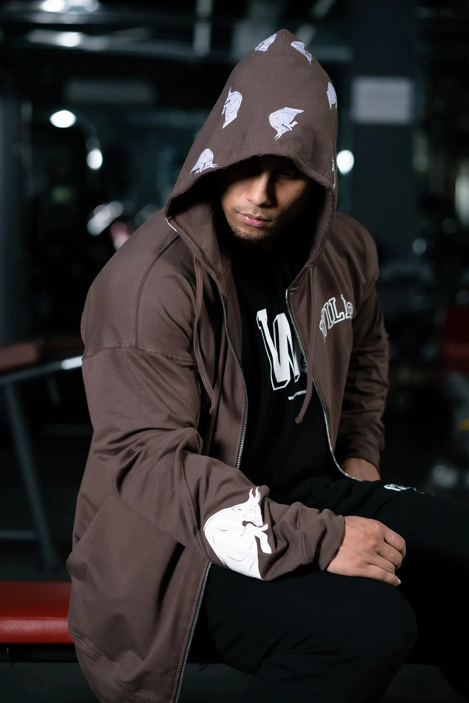 BULLFORCE ZIP HOODIE (CRATER BROWN)