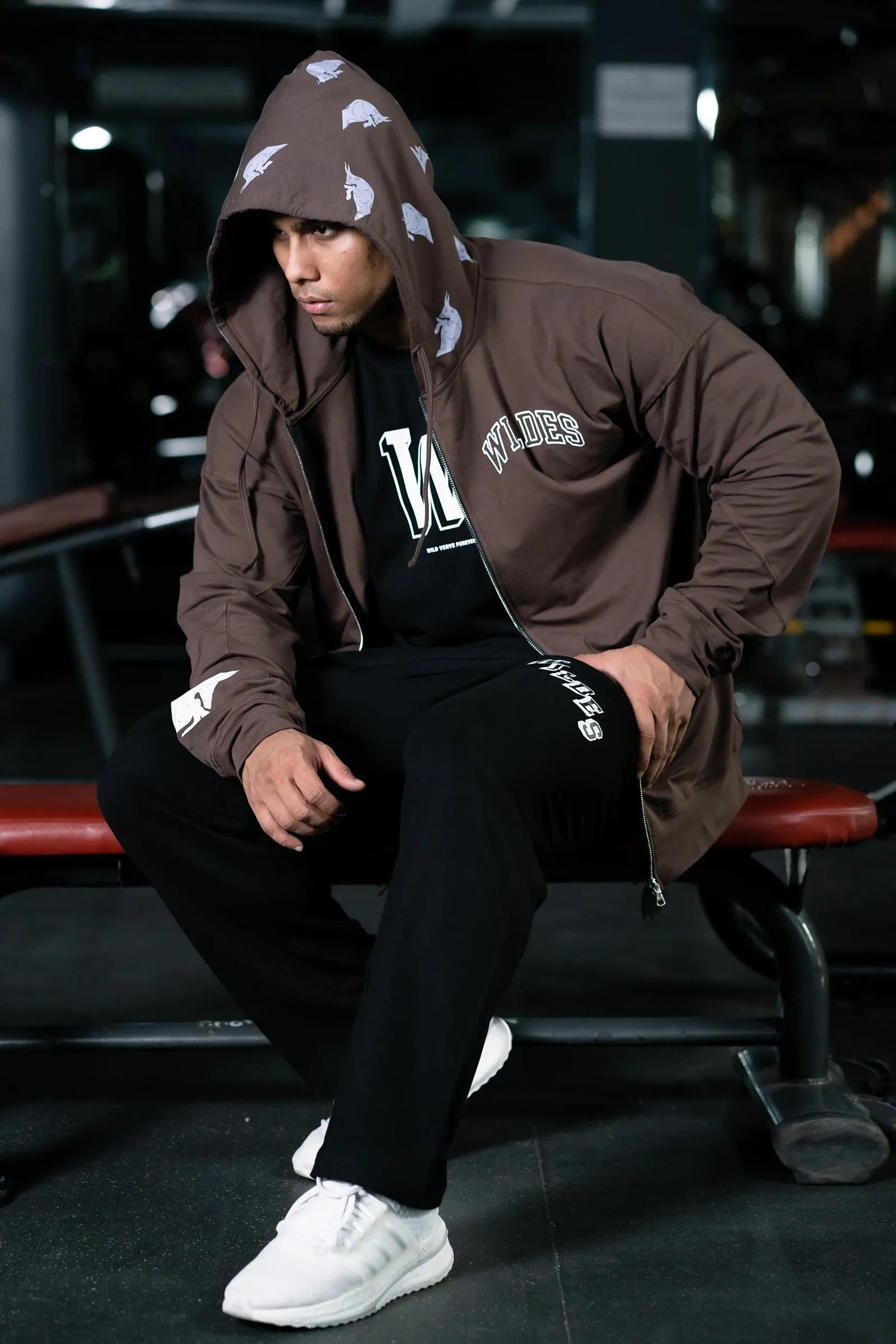 BULLFORCE ZIP HOODIE (CRATER BROWN)