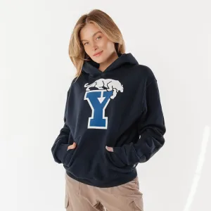 BYU Relaxed Hoodie, Navy - Y Cougar