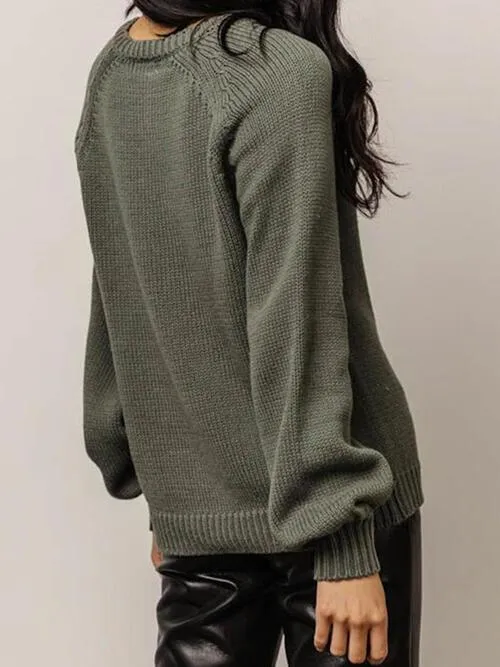 Casual Elegance Button-Up Sweater for All-Day Comfort