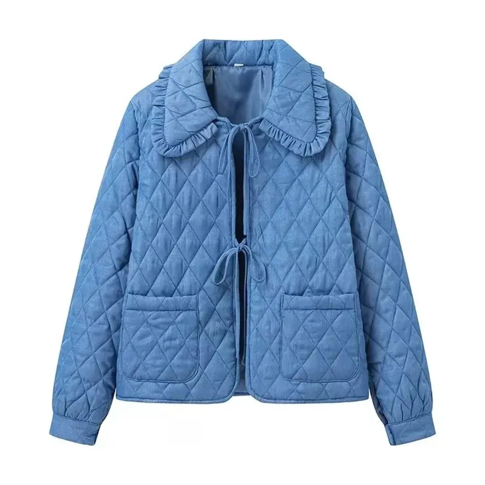 Classic Diamond Quilted Jacket for Women