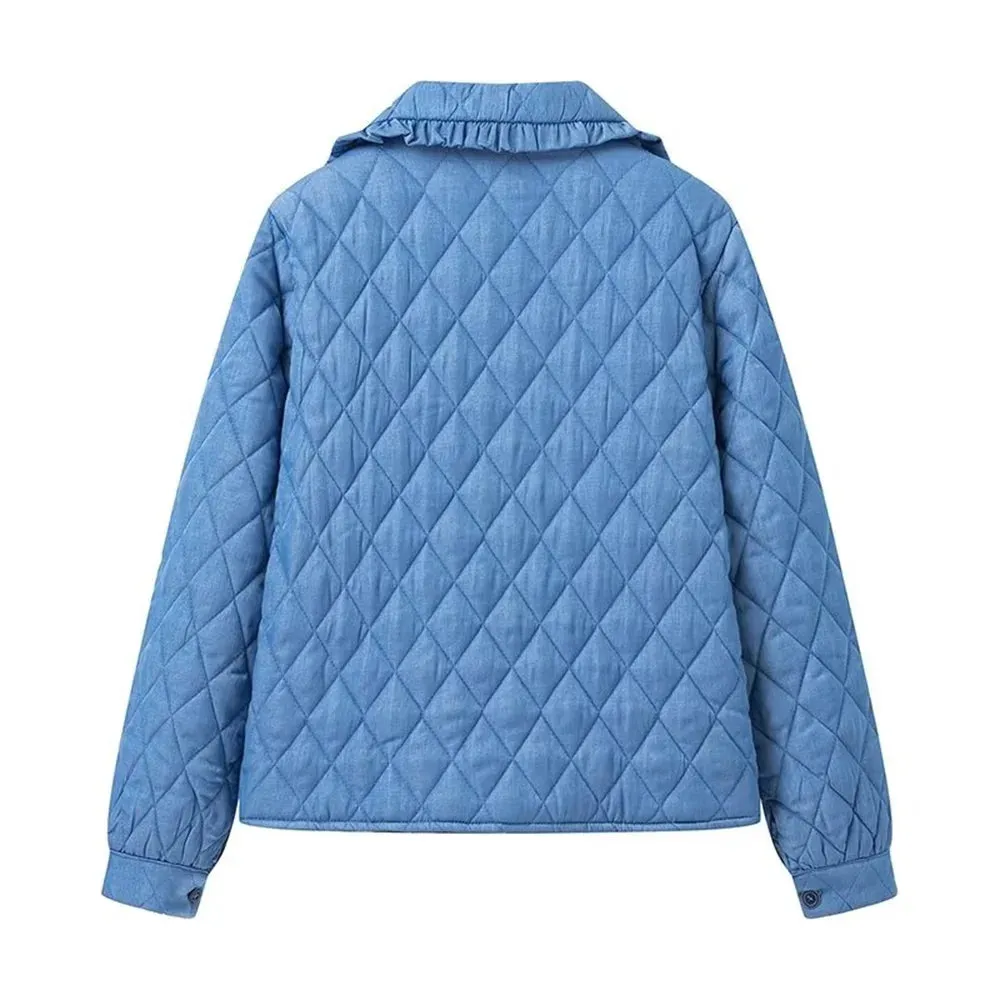 Classic Diamond Quilted Jacket for Women