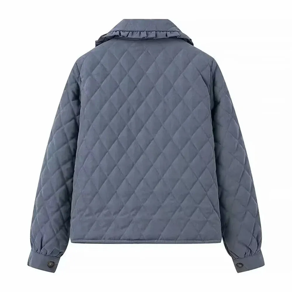 Classic Diamond Quilted Jacket for Women