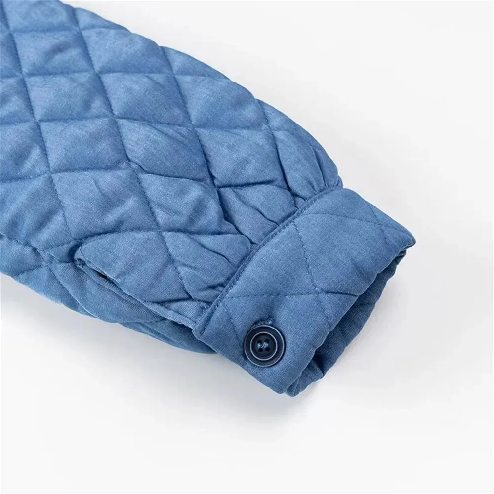 Classic Diamond Quilted Jacket for Women