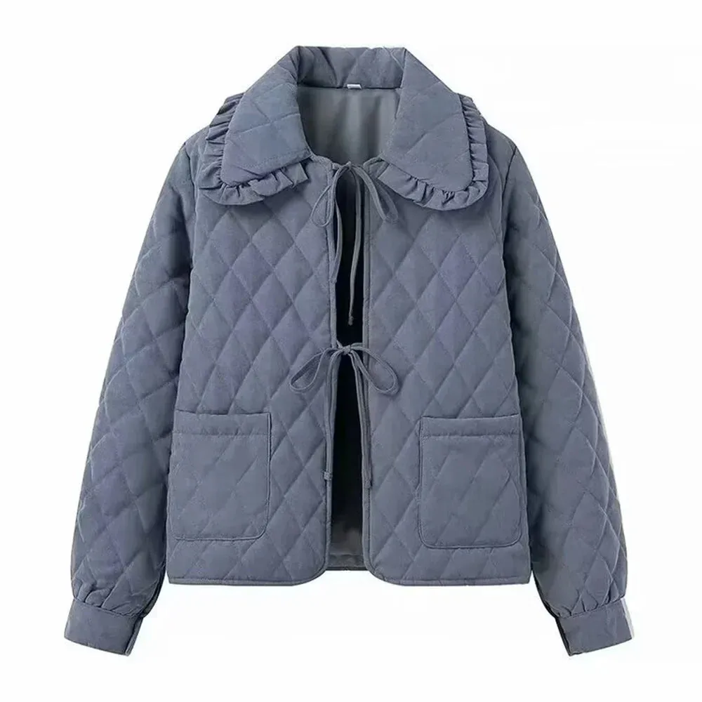 Classic Diamond Quilted Jacket for Women