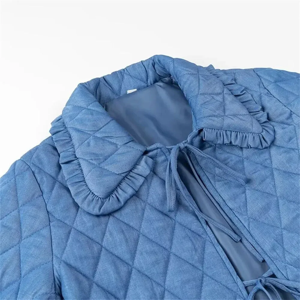 Classic Diamond Quilted Jacket for Women