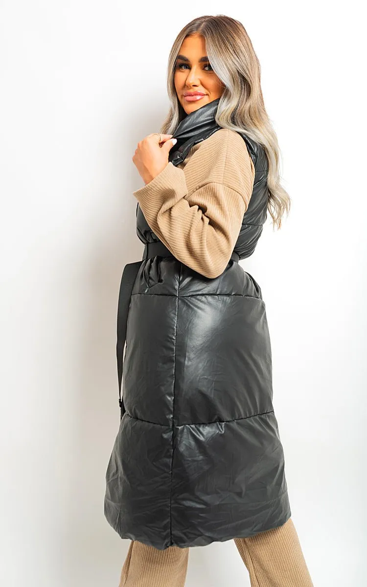 Dorothy Belted Long Puffer Gilet