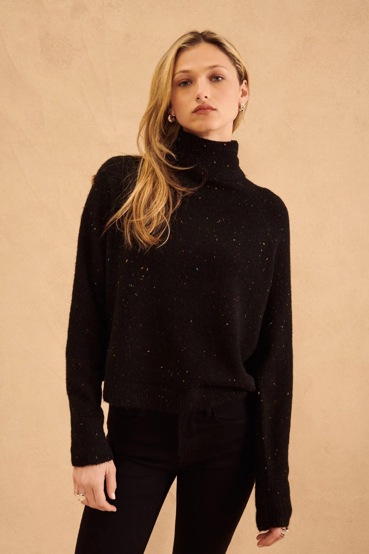 Emmett Speckled Turtleneck Sweater