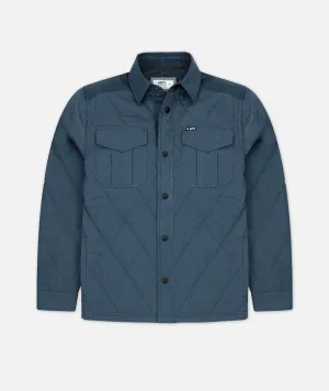 F21 The Dogwood Quilted Jacket - Indigo