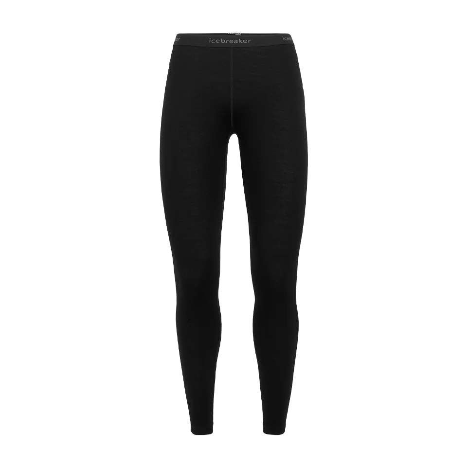 Icebreaker Women's Merino 260 Tech Thermal Leggings Black