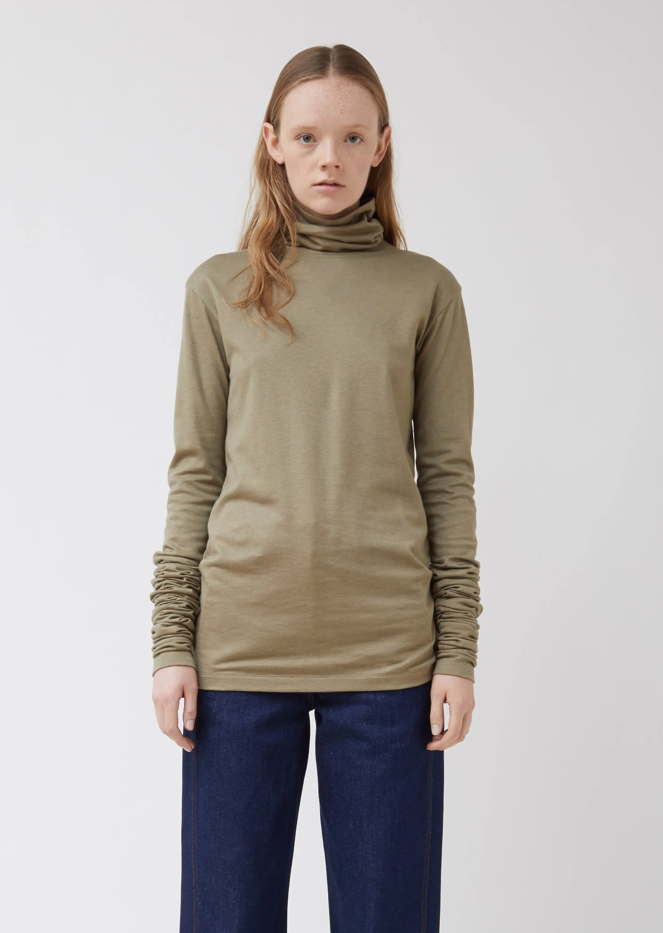 Jersey Turtleneck Sweater