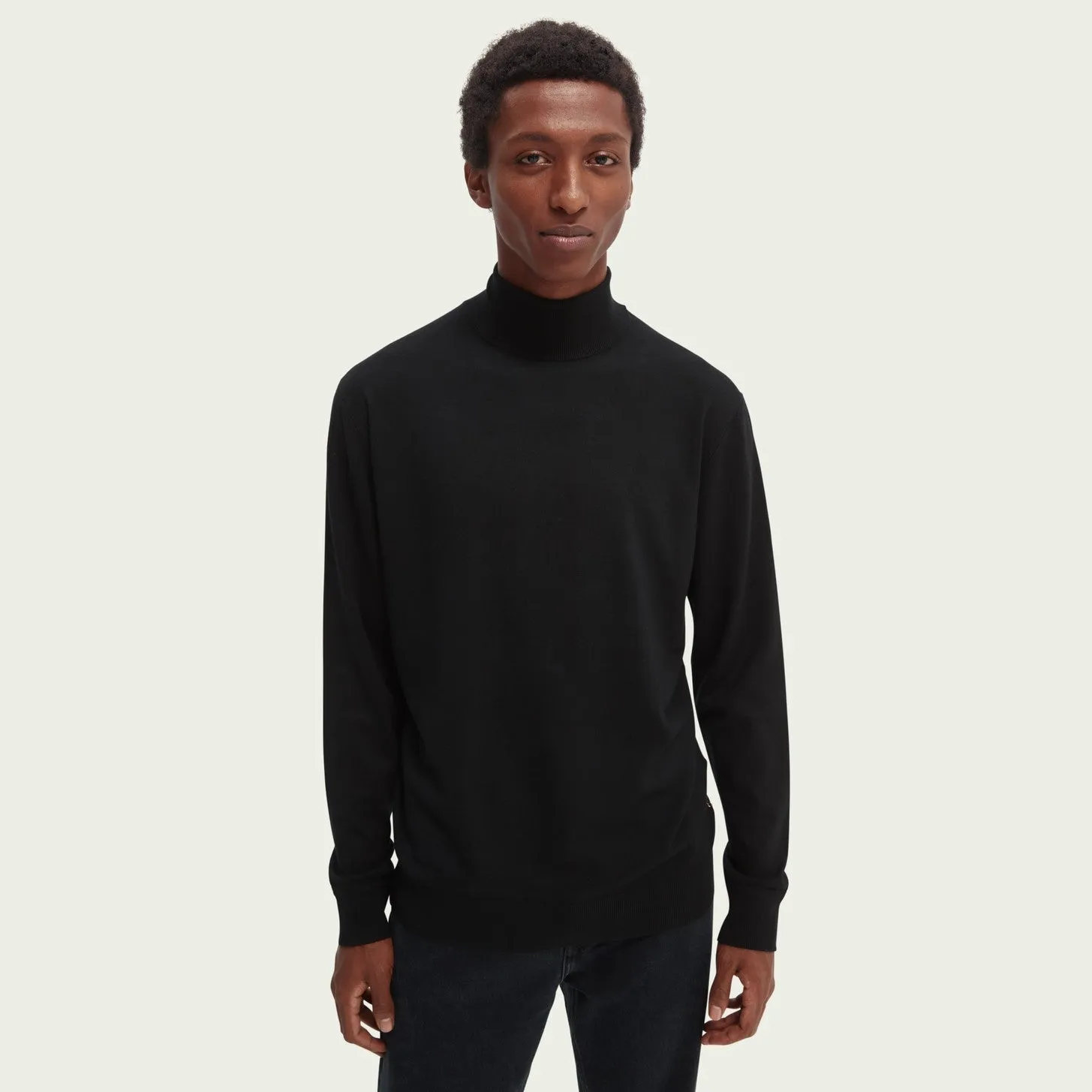 Melange Turtleneck (Black)