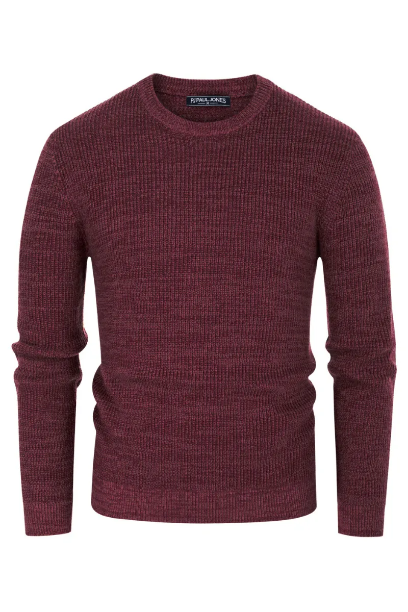 Men's Crewneck Sweater Long Sleeve Vintage Knitted Pullover