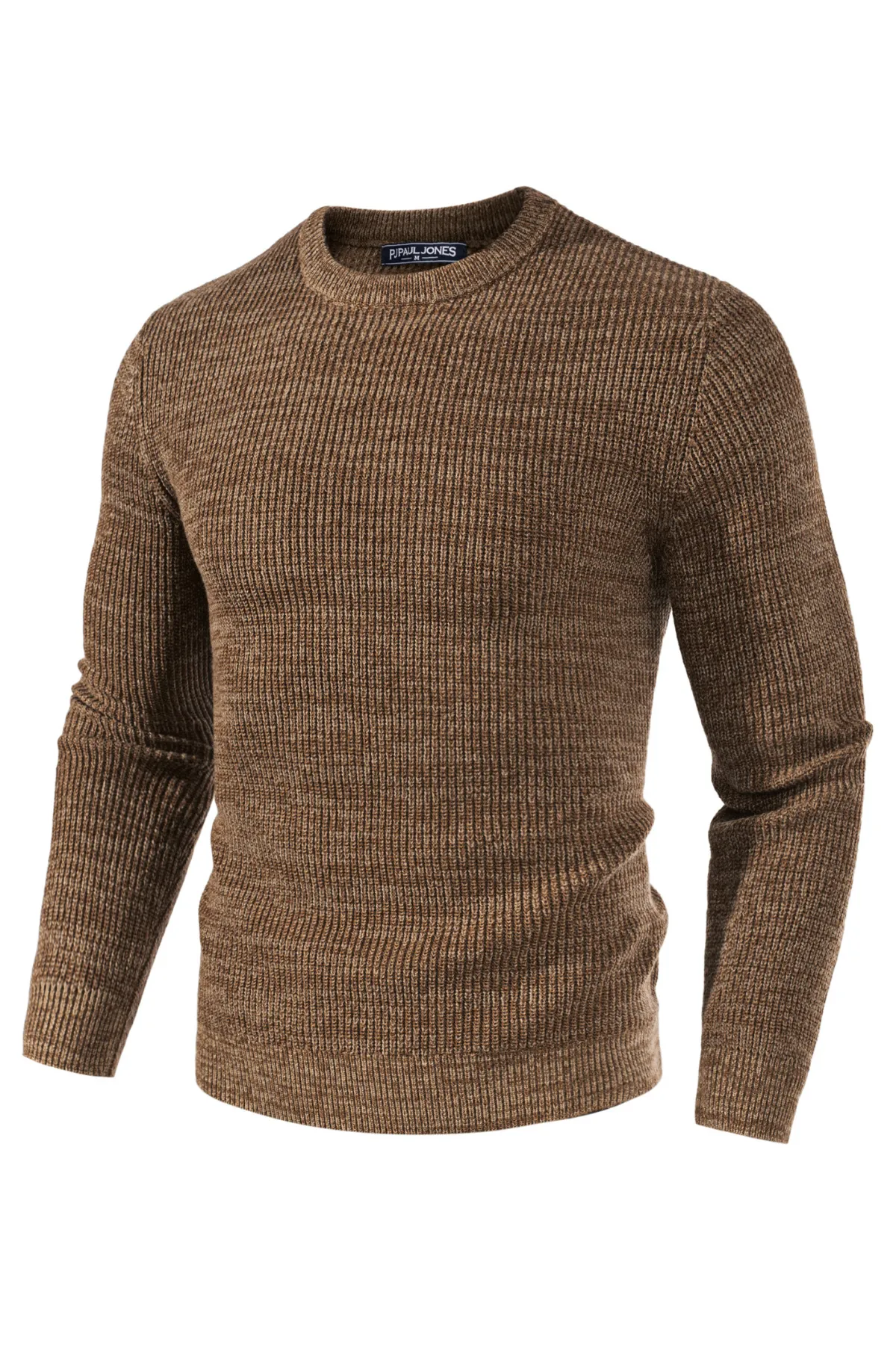 Men's Crewneck Sweater Long Sleeve Vintage Knitted Pullover