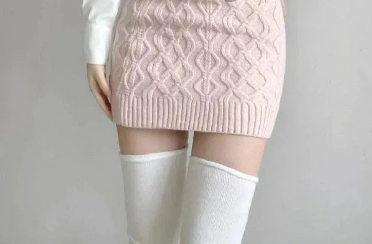 Miss Pink Sweet Knitted 3 Piece Set