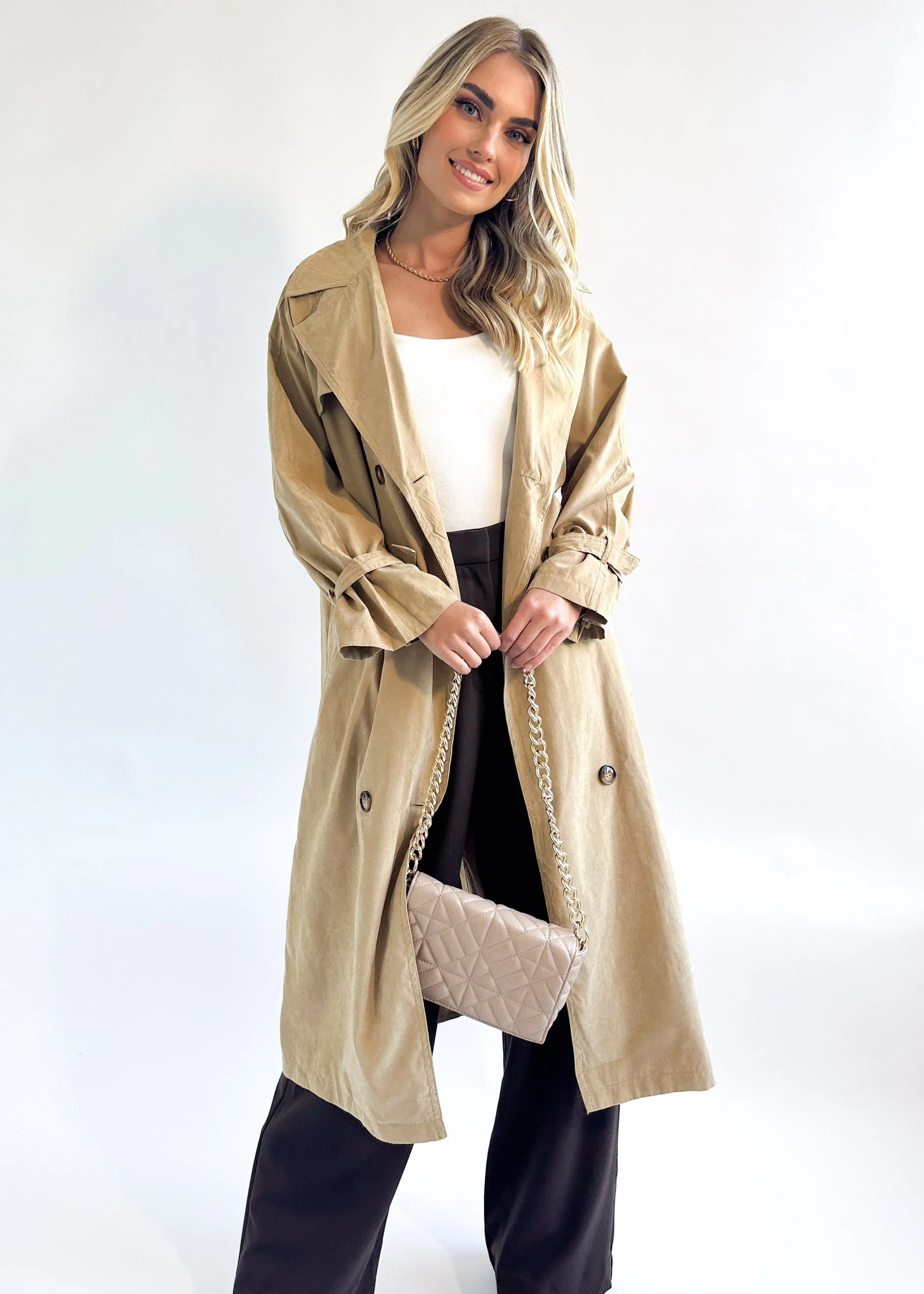 Monique Trench Coat - Beige