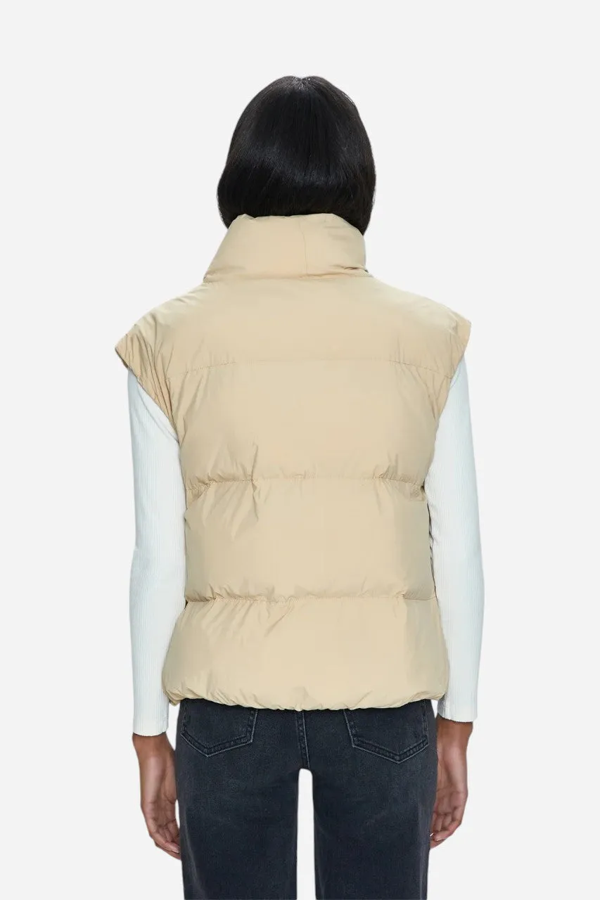 Pistola Joss Quilted Puffer Vest Warm Sand