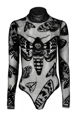 Restyle - Death's Head Moth mesh bodysuit