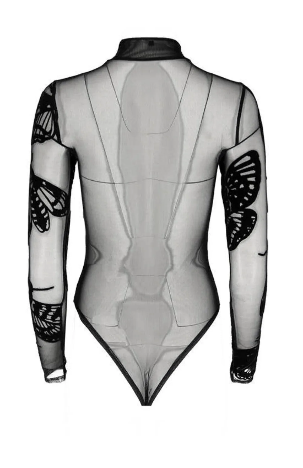 Restyle - Death's Head Moth mesh bodysuit