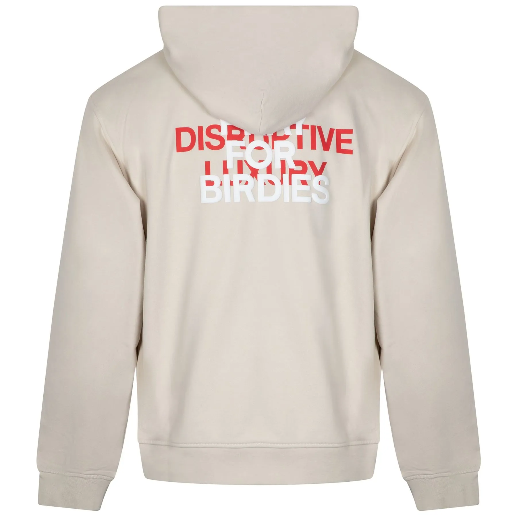 Unisex Oversized Disruptive Luxury Frenchterry Hoodie Stone - AW24