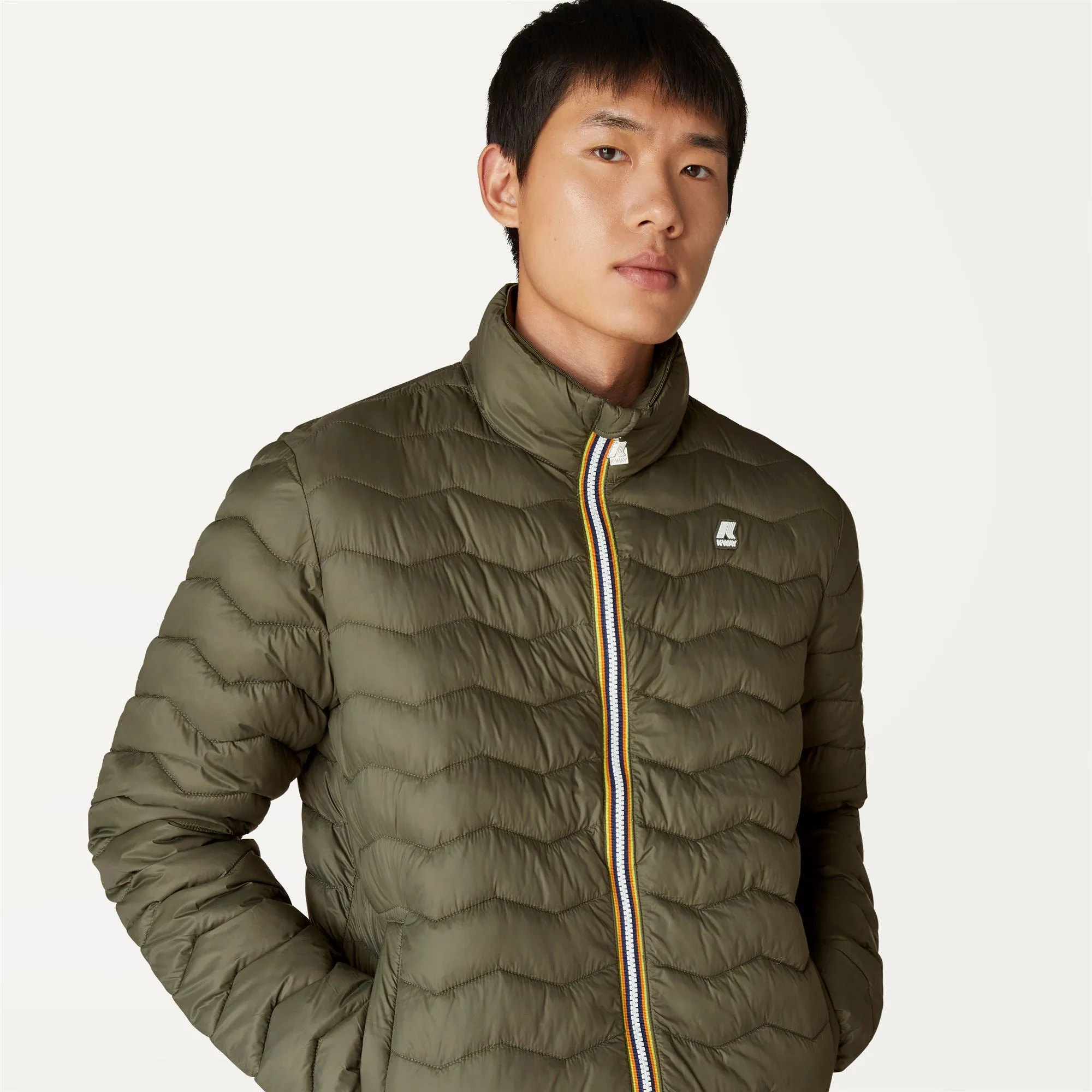 VALENTINE QUILTED WARM - Jackets - Short - MAN - GREEN BLACKISH