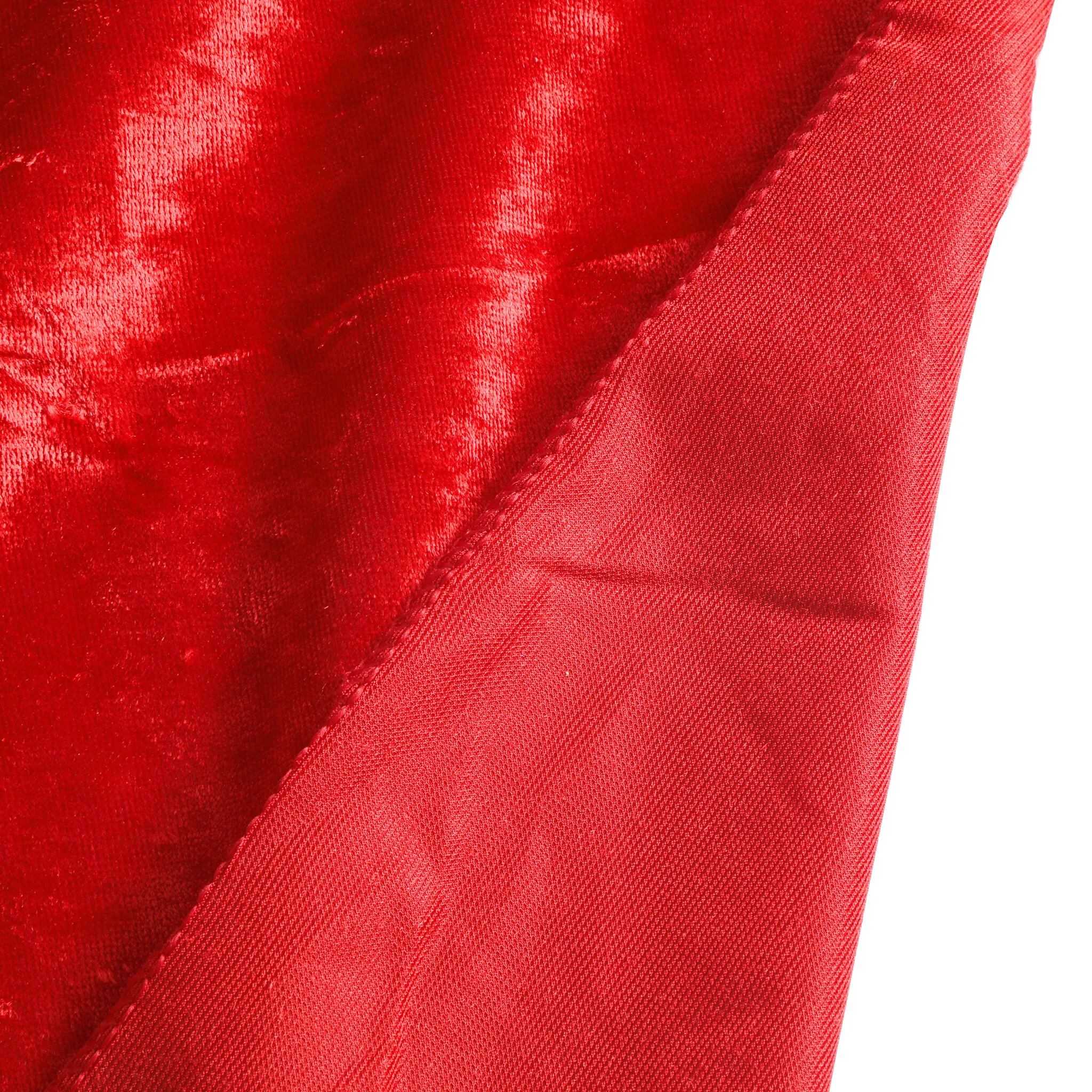 Velvet 90"x156" Rectangular Tablecloth - Red