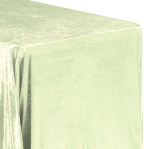 Velvet 90"x156" Rectangular Tablecloth - Sage Green