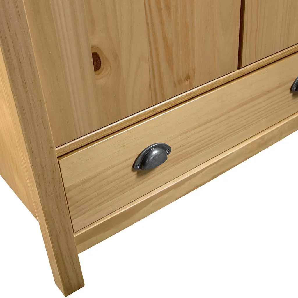 vidaXL 2-Door Wardrobe Hill 89x50x170 cm Solid Pine Wood