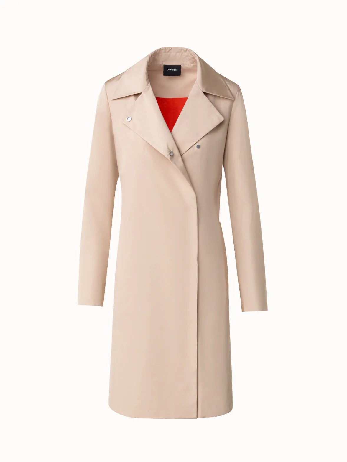 Water Repellent Silk Trench Coat