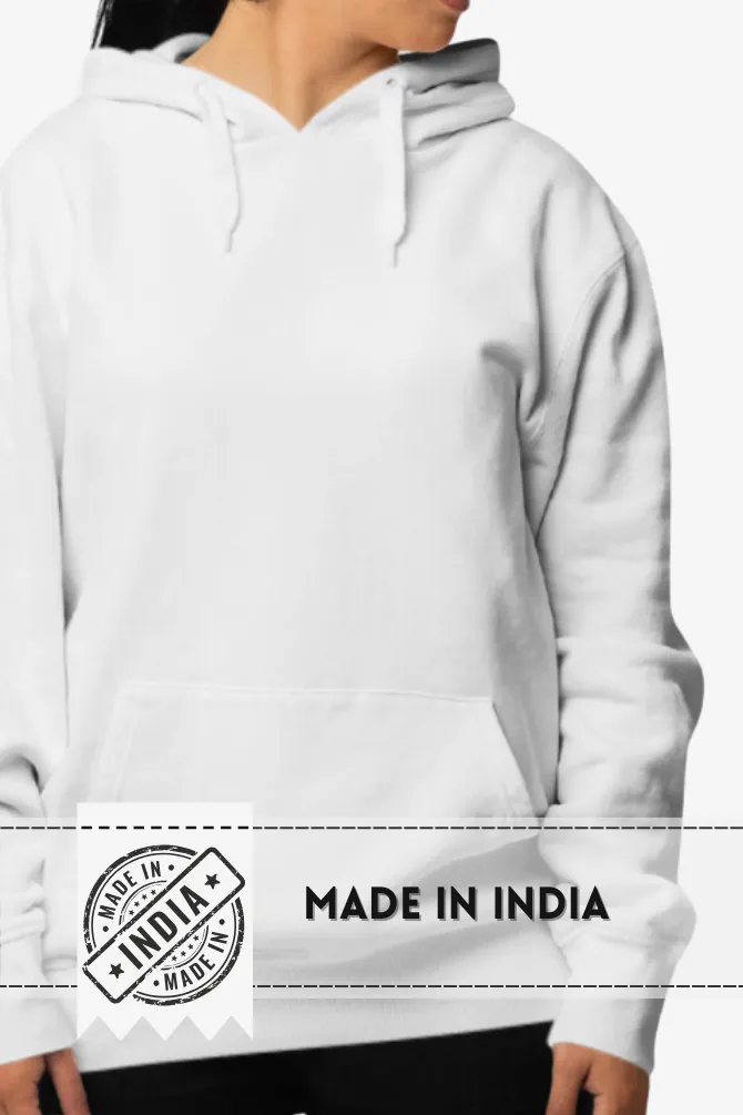 White Oversized Hoodie for women