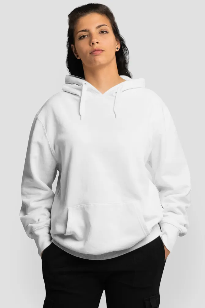 White Oversized Hoodie for women