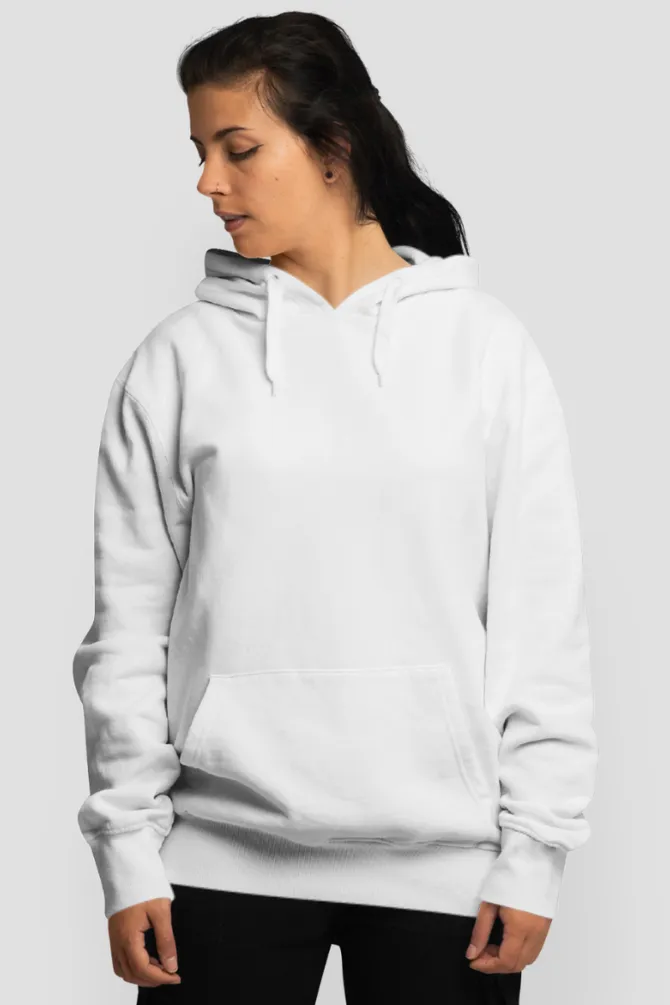 White Oversized Hoodie for women