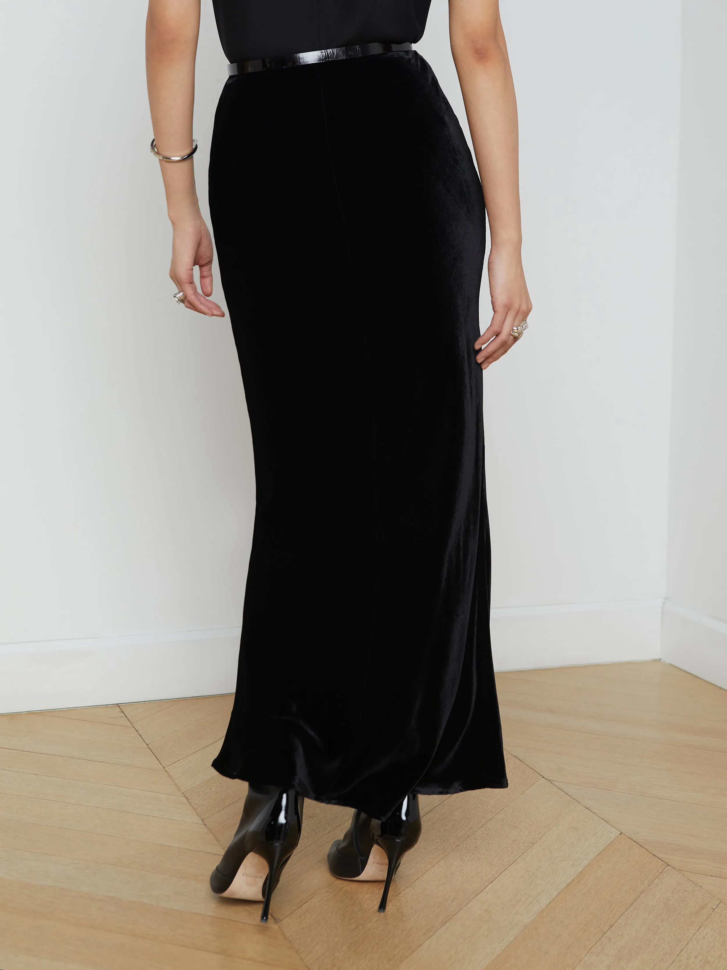 Zeta Velvet Maxi Skirt